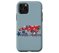 North Carolina USA 4 luglio Patriotic State Home Stars Custodia per iPhone 11 Pro