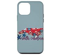 North Carolina USA 4 luglio Patriotic State Home Stars Custodia per iPhone 12 mini
