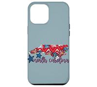 North Carolina USA 4 luglio Patriotic State Home Stars Custodia per iPhone 12 Pro Max