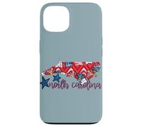North Carolina USA 4 luglio Patriotic State Home Stars Custodia per iPhone 13