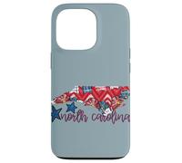 North Carolina USA 4 luglio Patriotic State Home Stars Custodia per iPhone 13 Pro