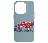 North Carolina USA 4 luglio Patriotic State Home Stars Custodia per iPhone 14 Pro