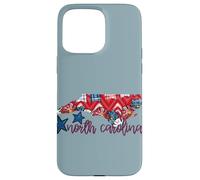 North Carolina USA 4 luglio Patriotic State Home Stars Custodia per iPhone 15 Pro Max