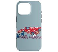 North Carolina USA 4 luglio Patriotic State Home Stars Custodia per iPhone 16 Pro