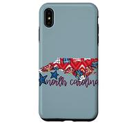 North Carolina USA 4 luglio Patriotic State Home Stars Custodia per iPhone XS Max