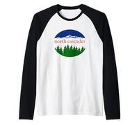 North Cascades National Park Vacation Maglia con Maniche Raglan