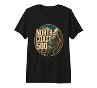 North Coast 500 Scozia Scottish Road Trip Maglietta Premium