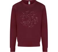 North Costellazioni Stelle Spazio Uomo Felpa Maglione