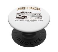 North Dakota ancora respiro infinito pianura PopSockets PopGrip Adesivo