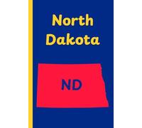 North Dakota State Journal: diary, notebook, travel log, notepad, 6x9" inch, 110 pages, college ruled.