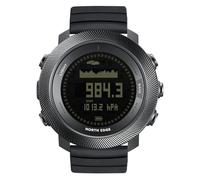 NORTH EDGE Apache-D Orologio da Apnea da Uomo, Computer da Apnea con Profondimetro fino a 50 m, Bussola, Altimetro, Barometro, Termometro, Ricaricabile