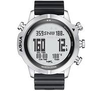 NORTH EDGE AQUA Orologio Da Immersione Professionale Da Uomo Per Computer Scuba Diving 50m Orologi Da Immersione Con Registro Di Immersione Altimetro Barometro Bussola Argento