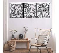 NORTH KAISER Decorazione da Parete in Metallo - Guernica di Picasso | Arte Astratta Moderna per Soggiorno, Camera da Letto e Ufficio (160 x 60 cm)
