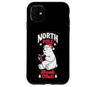 North Pole Book Club Bookish Orso Polare Natale Custodia per iPhone 11