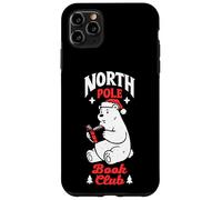 North Pole Book Club Bookish Orso Polare Natale Custodia per iPhone 11 Pro Max
