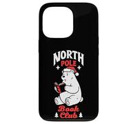 North Pole Book Club Bookish Orso Polare Natale Custodia per iPhone 13 Pro