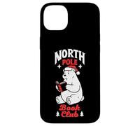 North Pole Book Club Bookish Orso Polare Natale Custodia per iPhone 14 Plus