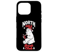 North Pole Book Club Bookish Orso Polare Natale Custodia per iPhone 16 Pro