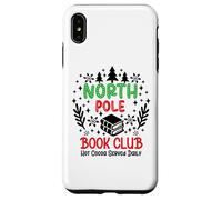 North Pole Book Club Hot Cocoa Christmas Reading Bookish Era Custodia per iPhone XS Max