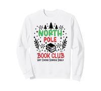 North Pole Book Club Hot Cocoa Christmas Reading Bookish Era Felpa