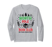 North Pole Book Club Hot Cocoa Christmas Reading Bookish Era Maglia a Manica