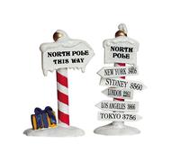 North Pole Signs Set of 2 Cod. 64455