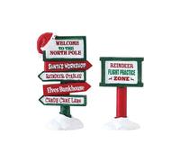 North Pole Signs Set of 2 Cod. 74325