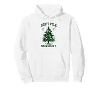 North Pole University Christmas Tees Decor And More Felpa con Cappuccio
