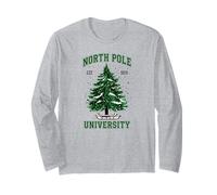 North Pole University Christmas Tees Decor And More Maglia a Manica