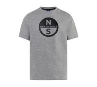 North Sails - Basic Big Logo T-shirt - - Tops - Uomo - Grigio - L