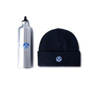 North Sails Beanie And Metal Bottler Pack Cappello Borraccia Uomo Ragazzo