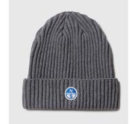 North Sails Beanie W/Logo Med Grey Mel Berretto Risvolto Costina 62 3285 000 092