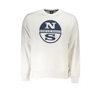 North Sails Bianco Cotton Men Sweatshirt - M