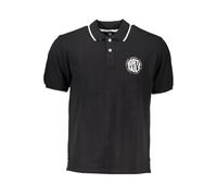 North Sails Black Cotton Men Polo Shirt - S