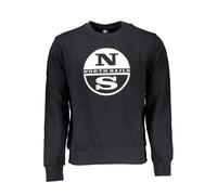 North Sails Black Cotton Men Sweater - L