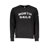 North Sails "Black Cotton Men Sweater" - M