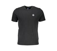 North Sails Black Cotton Men T-Shirt - L