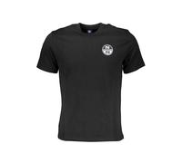 North Sails Black Cotton Men T-Shirt - S