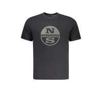 North Sails Black Cotton Men T-Shirt - XL