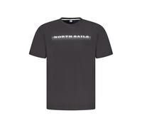 North Sails Black Cotton Men TShirt - M