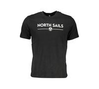 North Sails Black Cotton T-Shirt - M
