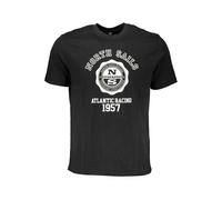North Sails Black Cotton T-Shirt - S