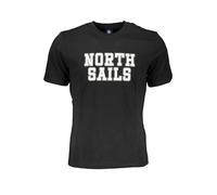 North Sails Black Cotton T-Shirt - S