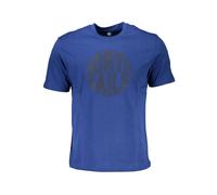 North Sails - Blu Cotone Stampa Logo T-Shirt - - Tops - Uomo - Blu - L
