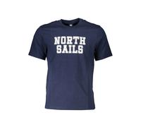 North Sails Blu Cotton Men T-Shirt - M