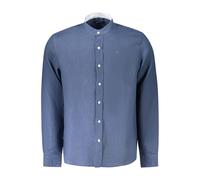 North Sails Blu Linen Men Shirt - M