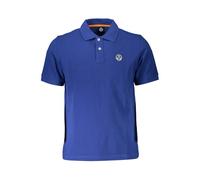 North Sails Blue Cotton Men Polo - M