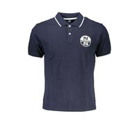 North Sails Blue Cotton Men Polo - S