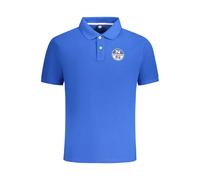 North Sails Blue Cotton Men Polo Shirt - L