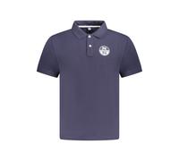 North Sails Blue Cotton Men Polo Shirt - L